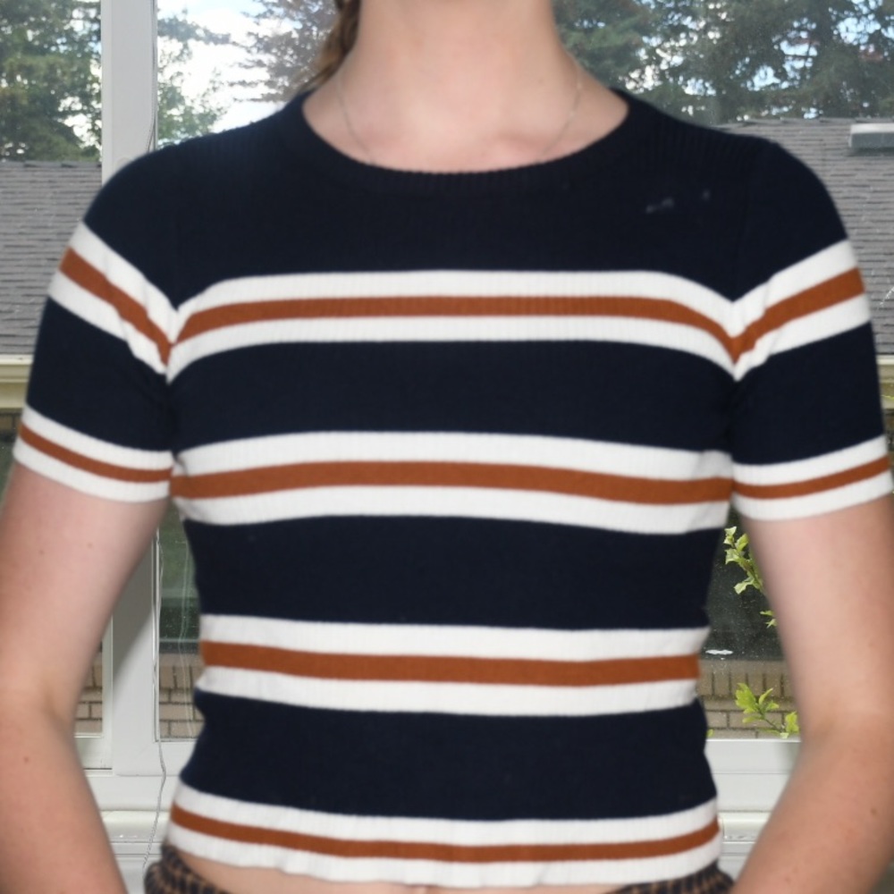 Sweater stripped t shirt